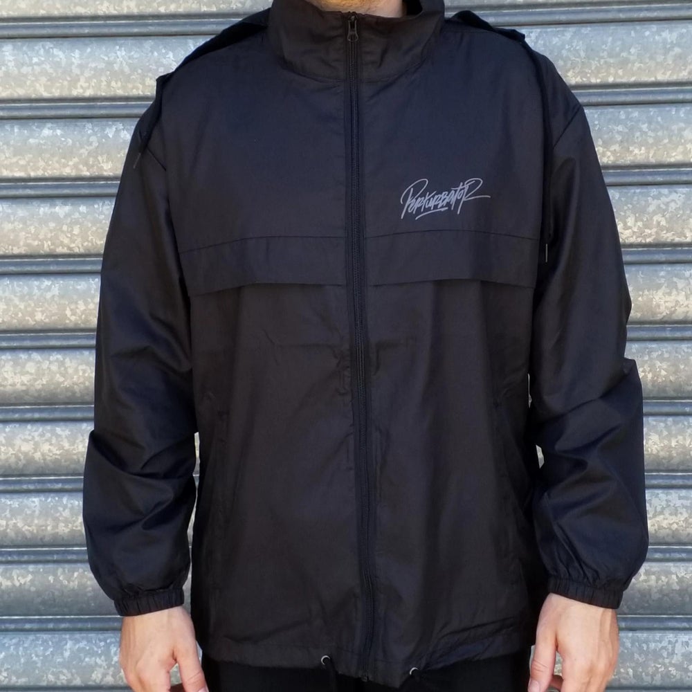PERTURBATOR "Pentagram" Black Windbreaker