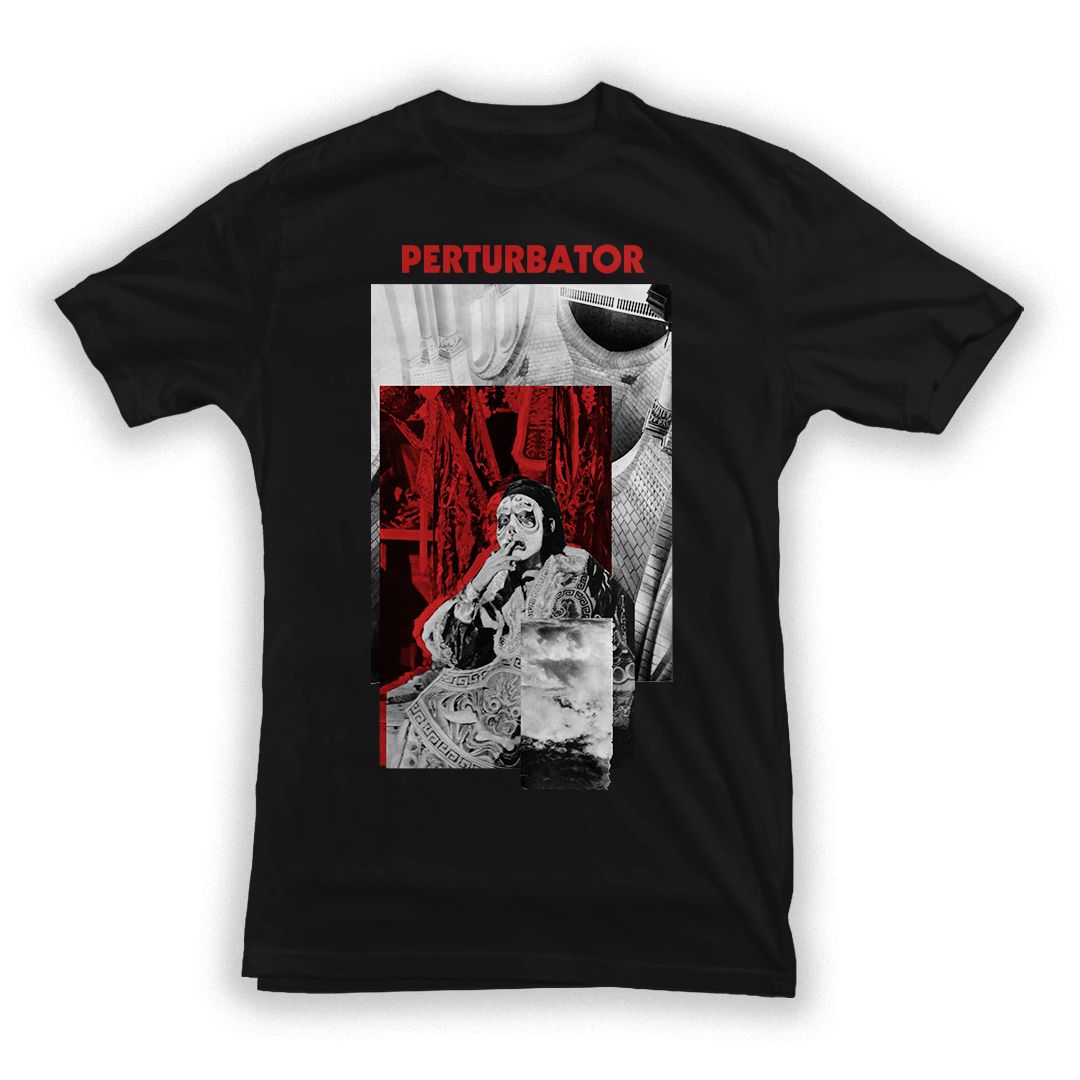 PERTURBATOR "Alice Design" Black T-Shirt