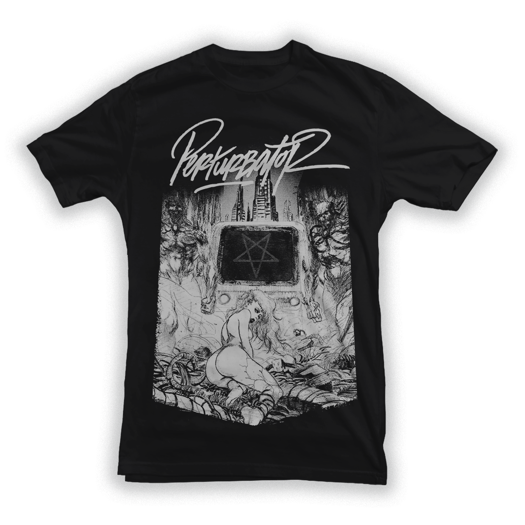 PERTURBATOR "Anti Bootleg Dangerous Days" Black T-Shirt