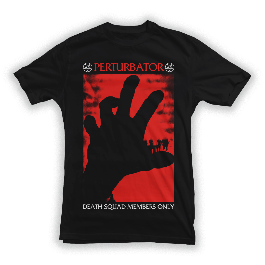 PERTURBATOR "Health Squad Red" Black T-Shirt