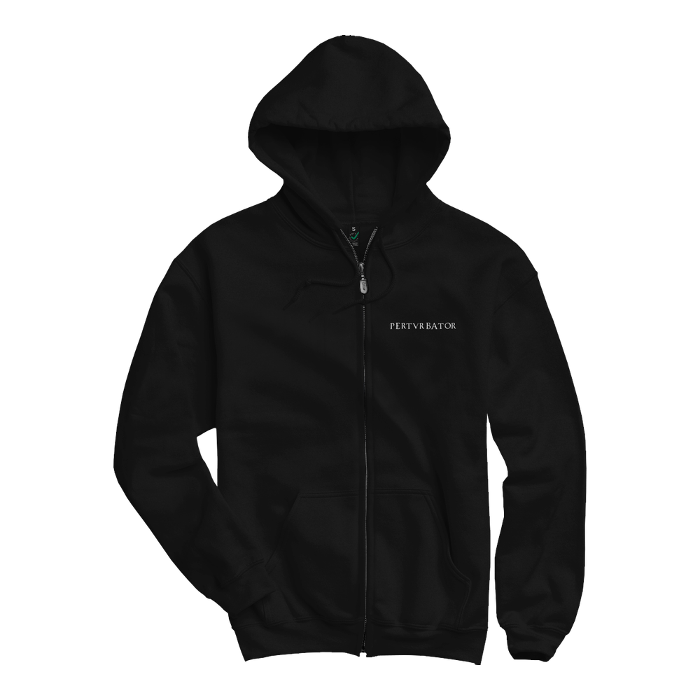 PERTURBATOR "Batin" Black Zip-Up Hoodie