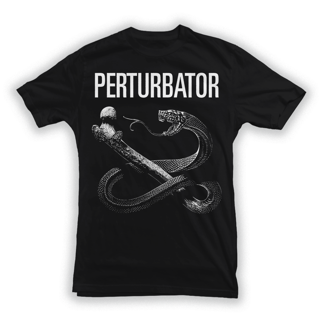 PERTURBATOR "Snake Boner" Black T-Shirt