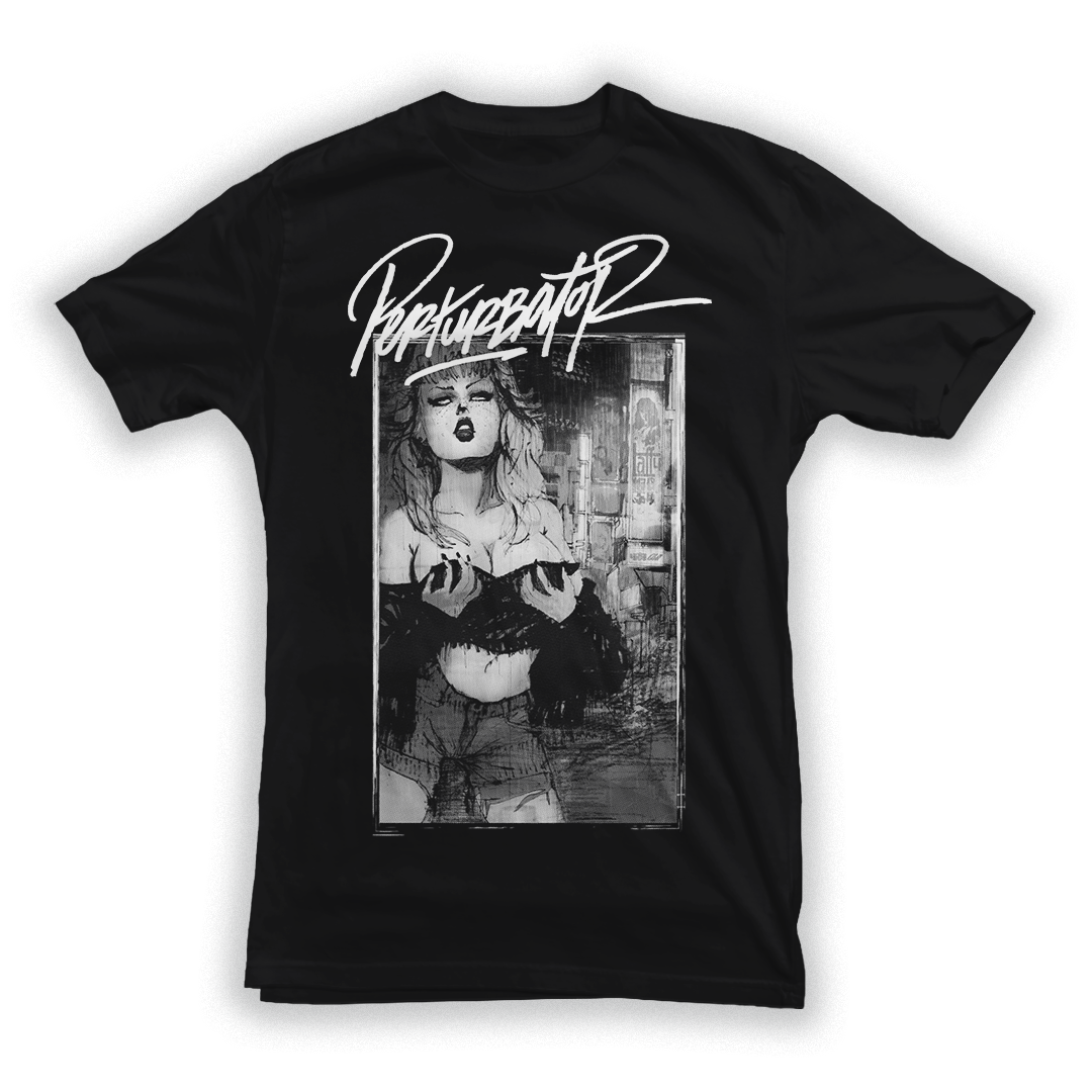 PERTURBATOR "Terror404" Black T-Shirt