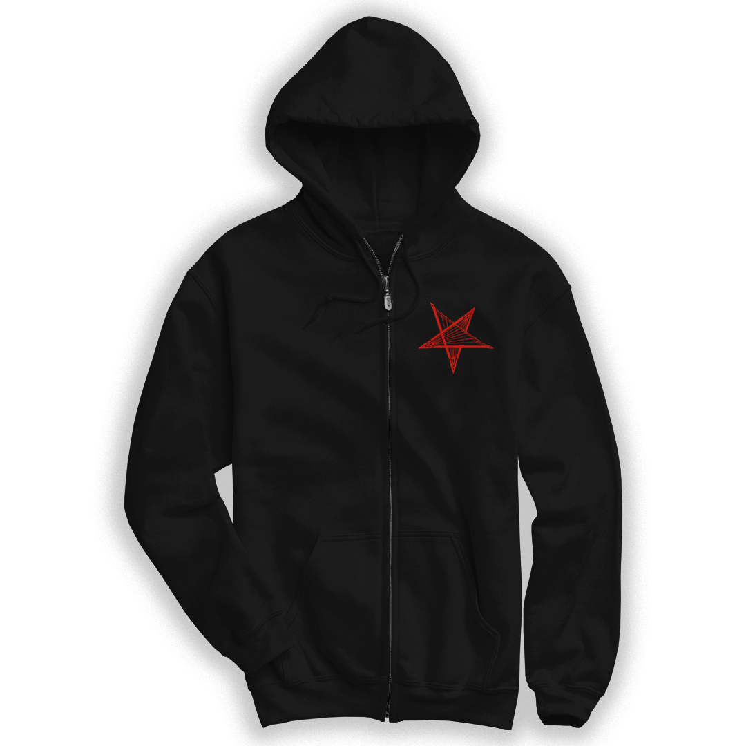 PERTURBATOR "Xanadu" Black Zip-Up Hoodie
