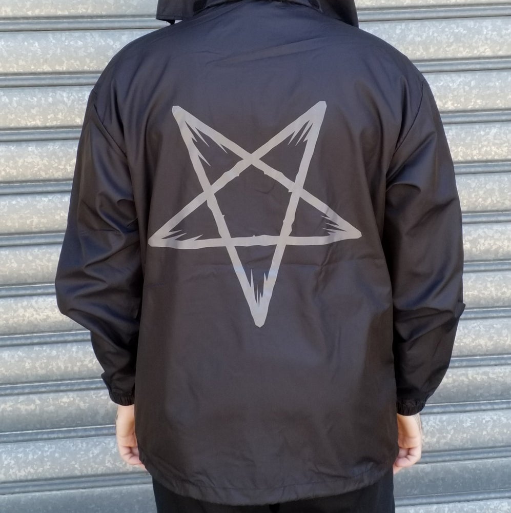 PERTURBATOR "Pentagram" Black Windbreaker