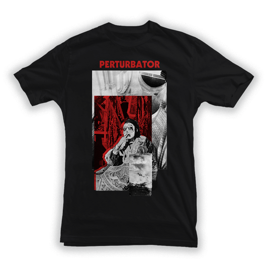 PERTURBATOR "Alice Design" Black T-Shirt