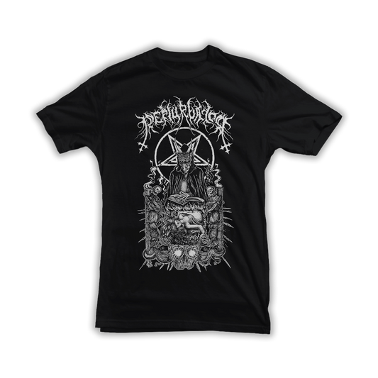 PERTURBATOR " BUSINESS FOR SATAN " Black T-Shirt