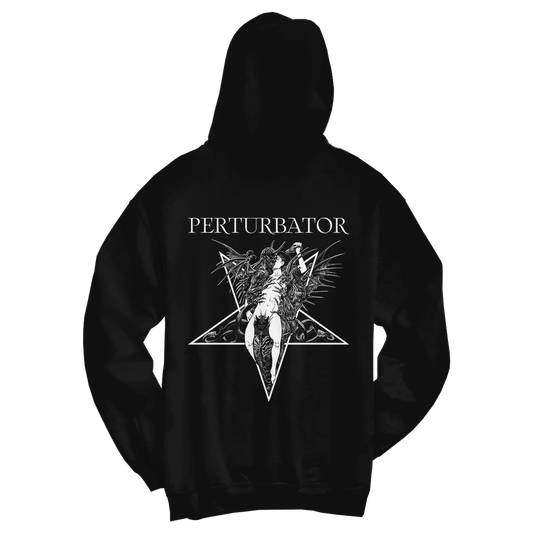 PERTURBATOR "Cursed Woman" Black Zip-Up Hoodie