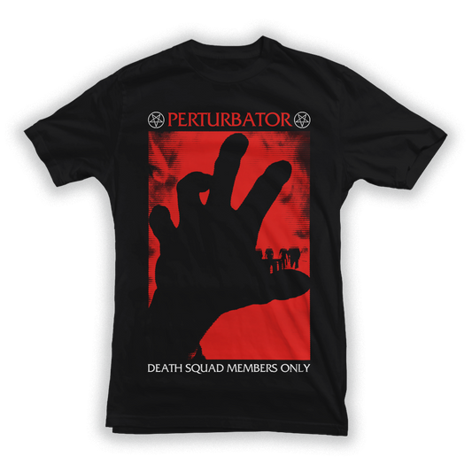 PERTURBATOR "Health Squad Red" Black T-Shirt