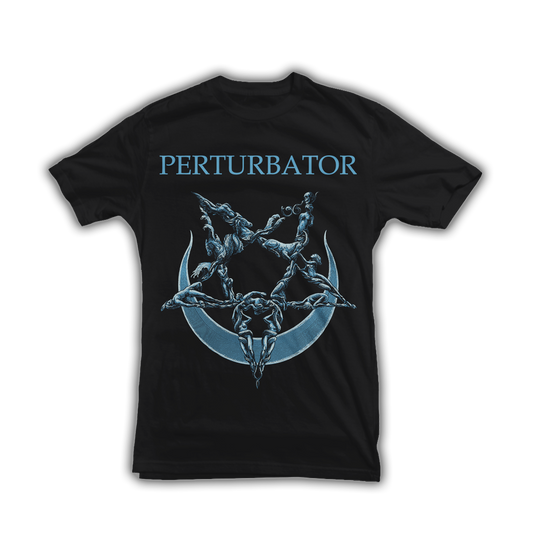 PERTURBATOR " LADY MOON " Black T-Shirt