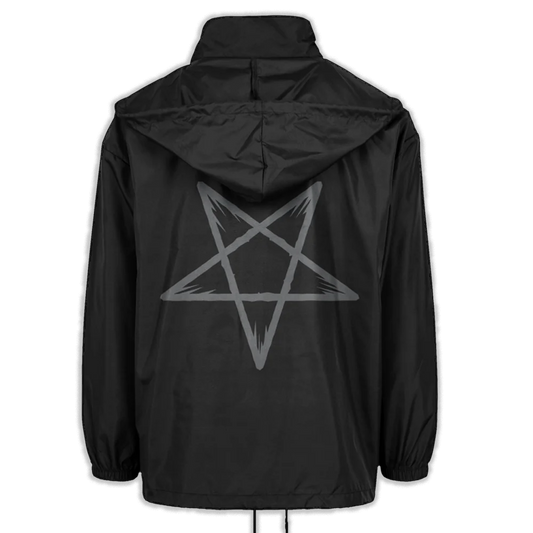PERTURBATOR "Pentagram" Black Windbreaker