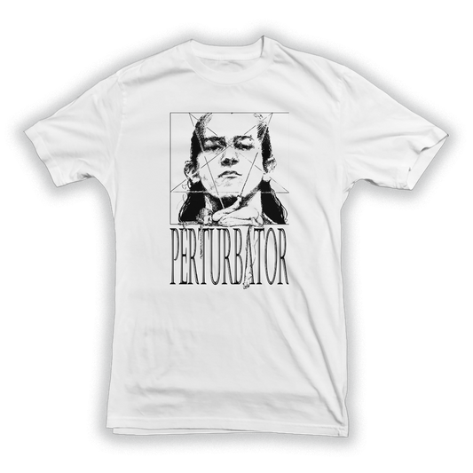 PERTURBATOR "Portrait" White T-Shirt