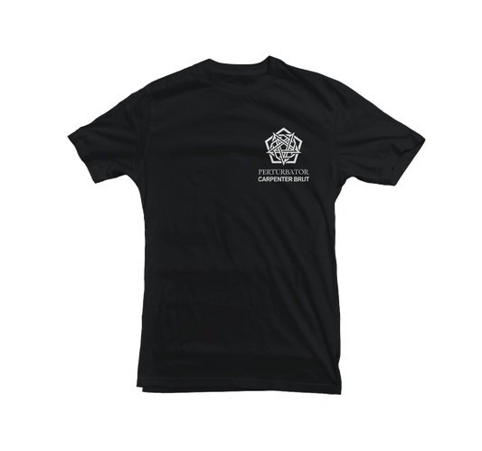 PERTURBATOR / CARPENTER BRUT "Leather Sacraments Tour 2023" Black T-Shirt