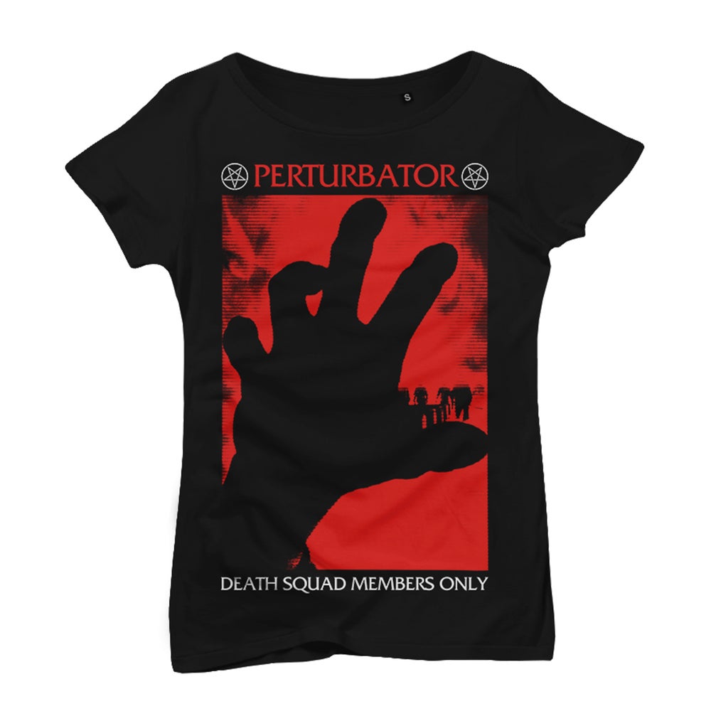 PERTURBATOR "Health Squad Red" Black T-Shirt - Woman