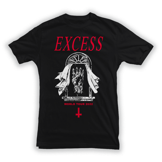 PERTURBATOR / HEALTH "Tour 2022" Black T-Shirt