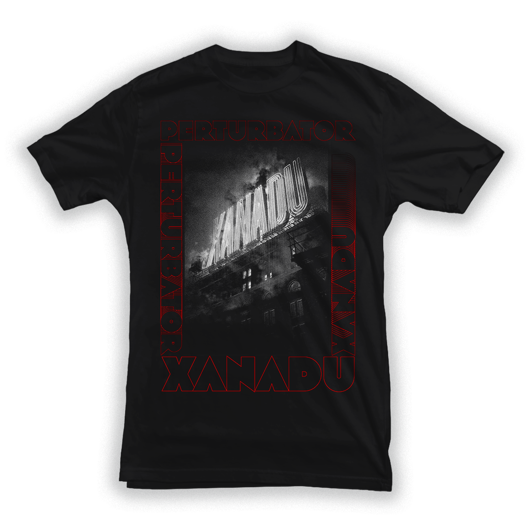 PERTURBATOR "Xanadu" Black T-Shirt