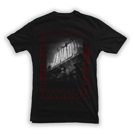 PERTURBATOR "Xanadu" Black T-Shirt