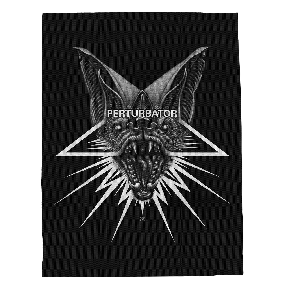 PERTURBATOR "Bat" Silkscreened Backpatch